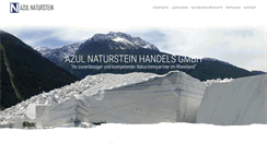 Desktop Screenshot of naturstein-azul.de
